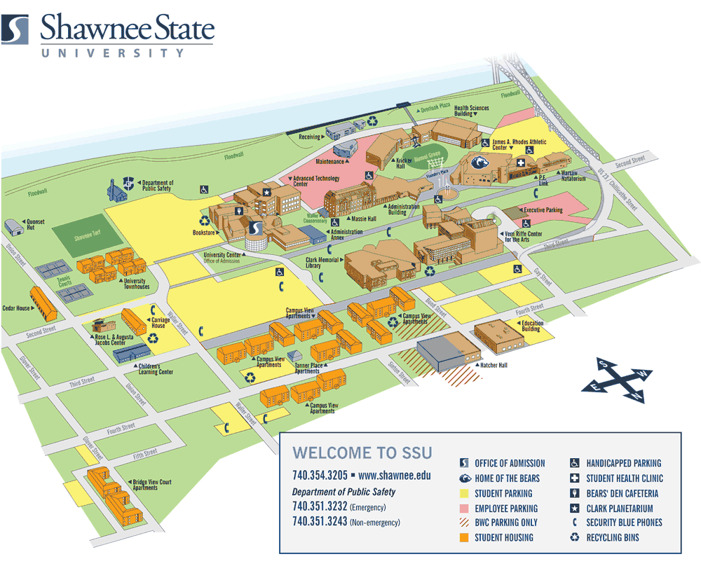 Shawnee State University Campus Map - Printable Maps Online